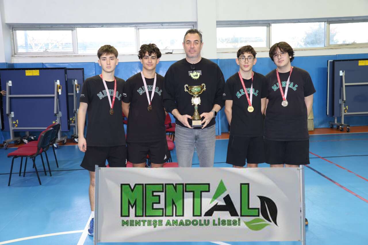 Menteşe Anadolu Lisesi Masa Tenisinde Üst Üste 3. Kez İl Şampiyonu 2